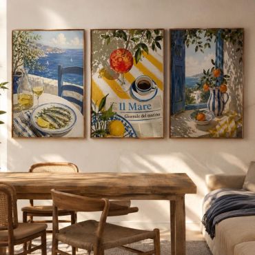Cuadros para Comedor - Época Dorada - Set de 3