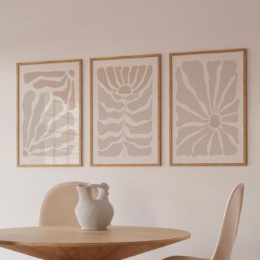 Cuadros para Sala - Flores Silvestres - Set de 3