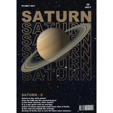 Pósters Aesthetic - Saturn 6