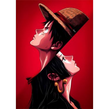 Pósters de One Piece - Luffy y Boa