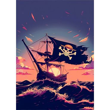 Pósters de One Piece - Mar Azul