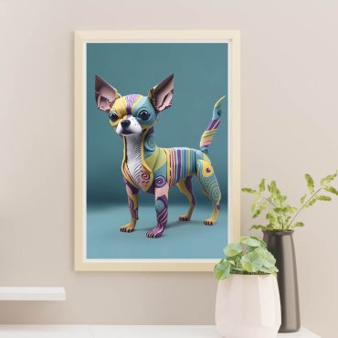 Cuadro de animales: Cachorros Adorables - Set de 2
