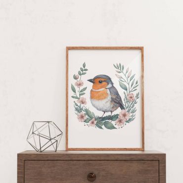 Cuadros de aves: Pájaros en Miniatura - Set de 3