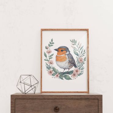 Cuadros de aves: Pájaros en Miniatura - Set de 3
