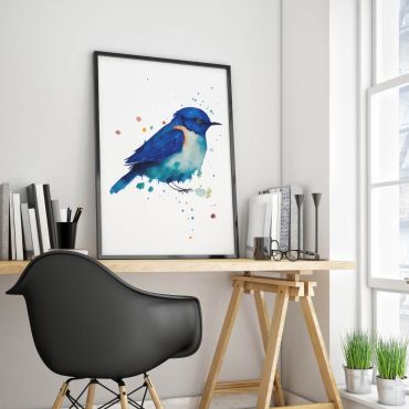 Cuadros de aves: Pareja de Aves - Set de 2