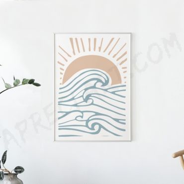 Cuadros de Arte Bohemio - Amanecer en el mar
