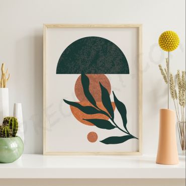 Cuadros de Arte Bohemio - Plantas y Recipientes - Set de 3