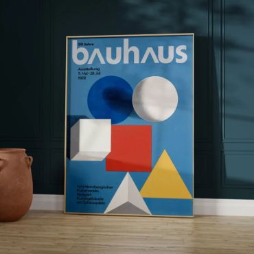 Cuadro 50 años de la Bauhaus de Herbert Bayer