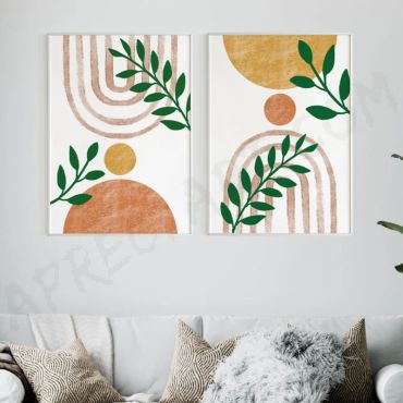 Cuadros Aesthetic - Boho - Set de 2