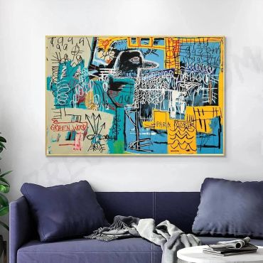 Cuadros De Basquiat - Bird on Money 