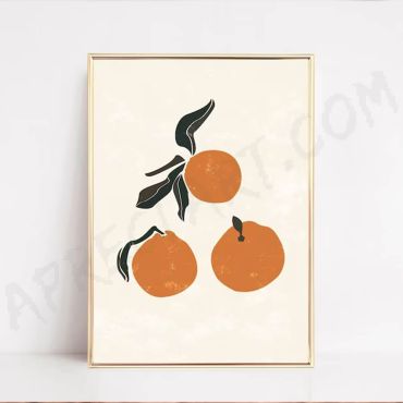 Cuadros de Bodegones de Fruta - Naranjas Eléctricas