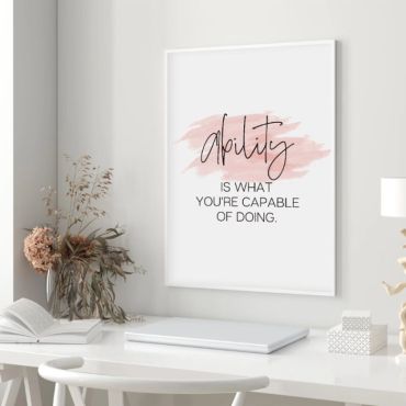 Cuadros con Frases - Citas de Éxito - Set de 3