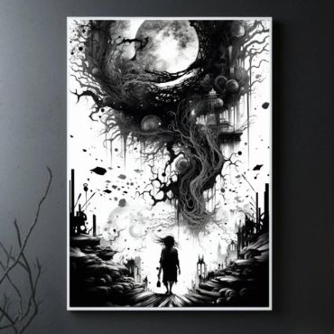 Cuadros de Decorativos - Arte Oscuro - Set de 3