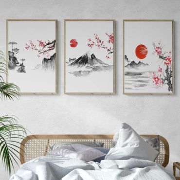 Cuadros de Montañas Japonesas