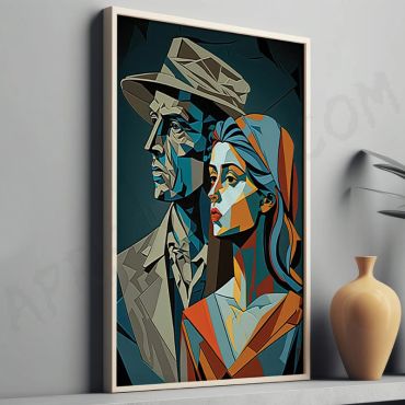 Cuadros de Pablo Picasso - Retrato de Hombre y Mujer