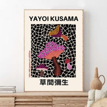 Cuadros Decorativos - Hongos de Yayoi Kusama - Set de 2