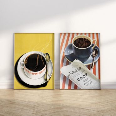 Cuadros para Comedor - Cafe Bar - Set de 2