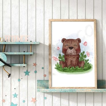 Cuadros para Bebés - El Pequeño Oso Pardo
