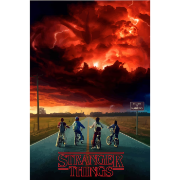 Póster Stranger Things dos mundos
