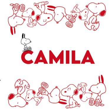 Tazas con Nombre - Snoopy Lamiendo