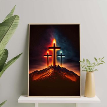 Cuadros Religiosos - Trío de Cruces - Set de 3