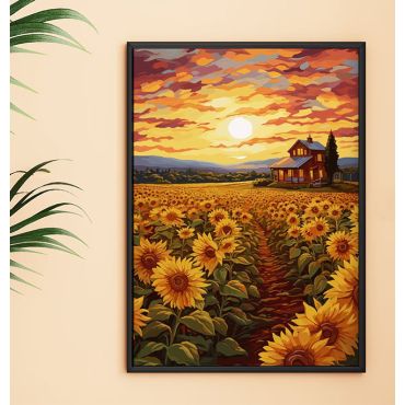 Cuadros de Paisajes - Verano con Girasoles