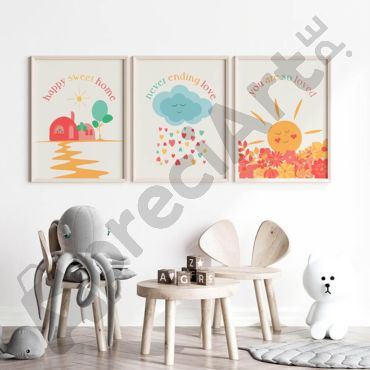 Cuadros para bebés - Frases Coloridas
