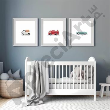 Cuadros para bebés - Vehículos Decorativos