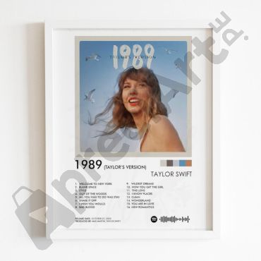 Cuadros Spotify - 1989 Taylor's Version