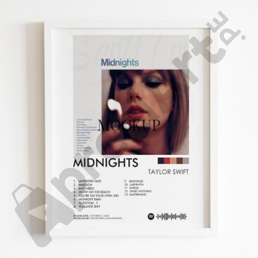 Cuadros Spotify - Midnights Taylor Swift