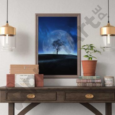 Cuadros de Paisajes - Árbol Nocturno
