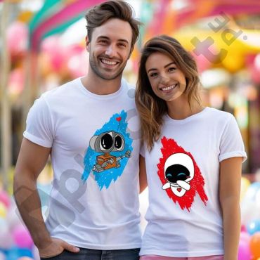 Polos para pareja - Walle and Eva - Blanco
