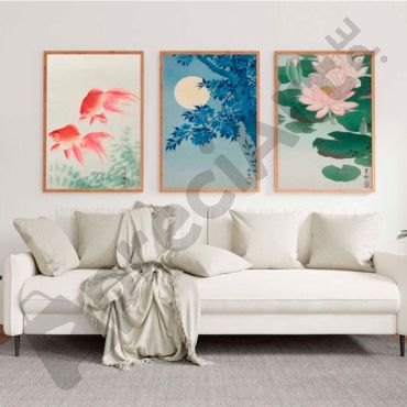 Cuadros Decorativos - Diseños Japoneses - Set de 3