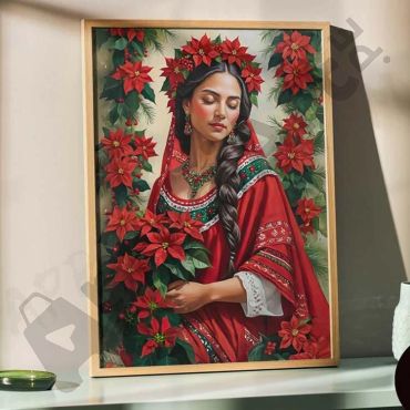Diego Rivera - Navidad Poinsettias