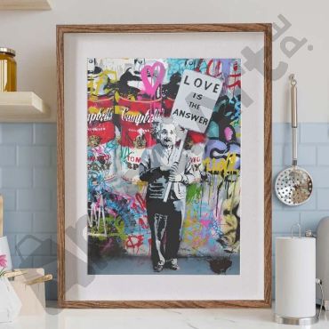 Banksy - Einstein's Love is the Answer