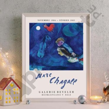 Marc Chagall - Red Rooster in the Night