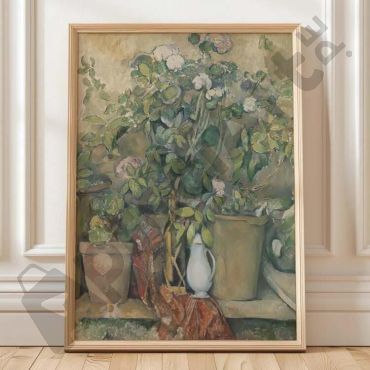 Paul Cézanne - Pots en Terre Cuite et Fleurs