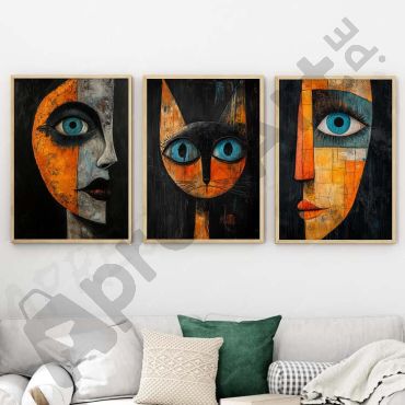 Joan Miro - La Mirada del Gato (Hecho con AI)