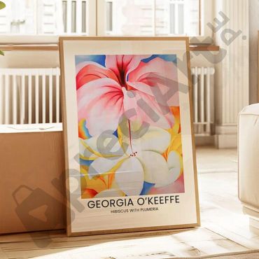 Georgia O'Keeffe - Hibiscus and Plumeria Flowers
