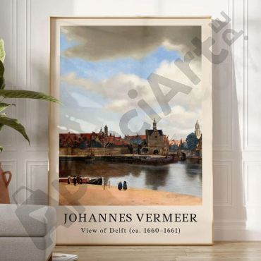 Johannes Vermeer - Delft Reflections