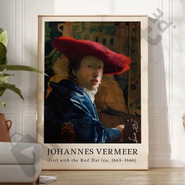 Johannes Vermeer - The girl in the red Hat