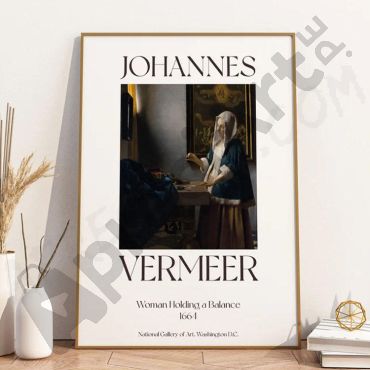 Johannes Vermeer - Woman holding a Scale