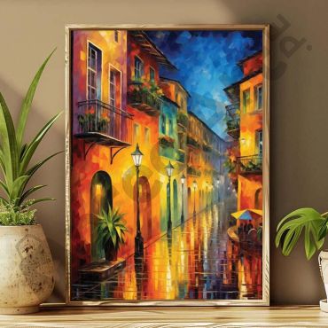 Leonard Afremov - Mediterranean village Street