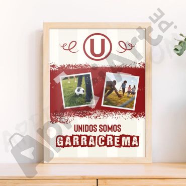 Cuadros de la U - Unidos Somos Garra Crema
