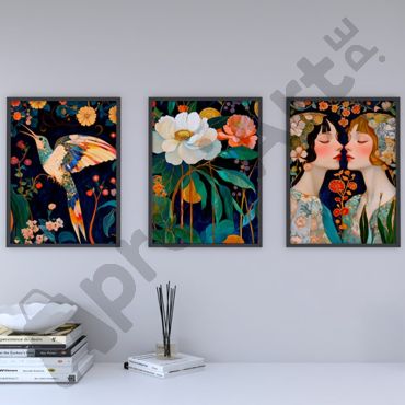 Arte Digital (IA) - Jardín del Alma - Set de 3 - V1