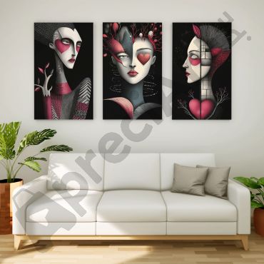 Arte Digital (IA) - Jardín Interior - Set de 3