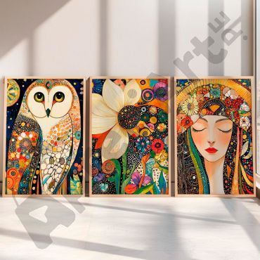Arte Digital (IA) - Sueños de Luz y Naturaleza - Set de 3 - V3