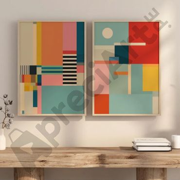 Cuadros Abstractos - Composición Moderna - Set de 3