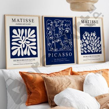 Cuadros de Henri Matisse - Iconos del Arte Moderno - Set de 3