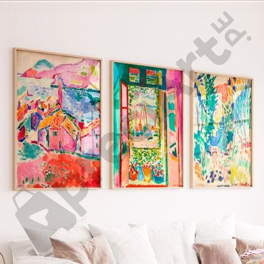 Cuadros de Henri Matisse - Paisajes de Color - Set de 3